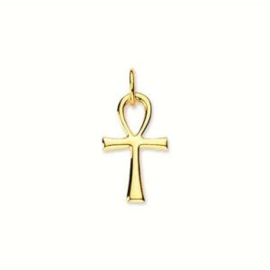 Hetty’S -14 karaat -Gouden hanger van een – Ankh – Maat 23 X 11 mm