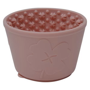 Voederbakken/Waterbakken Schrokbak JV House of Colors BONAPP(5th) Voerbak Roos antislip Siliconen Slow Feeder Hoge Hondenkom met Zuignap Roze Ø11×7,5 cm