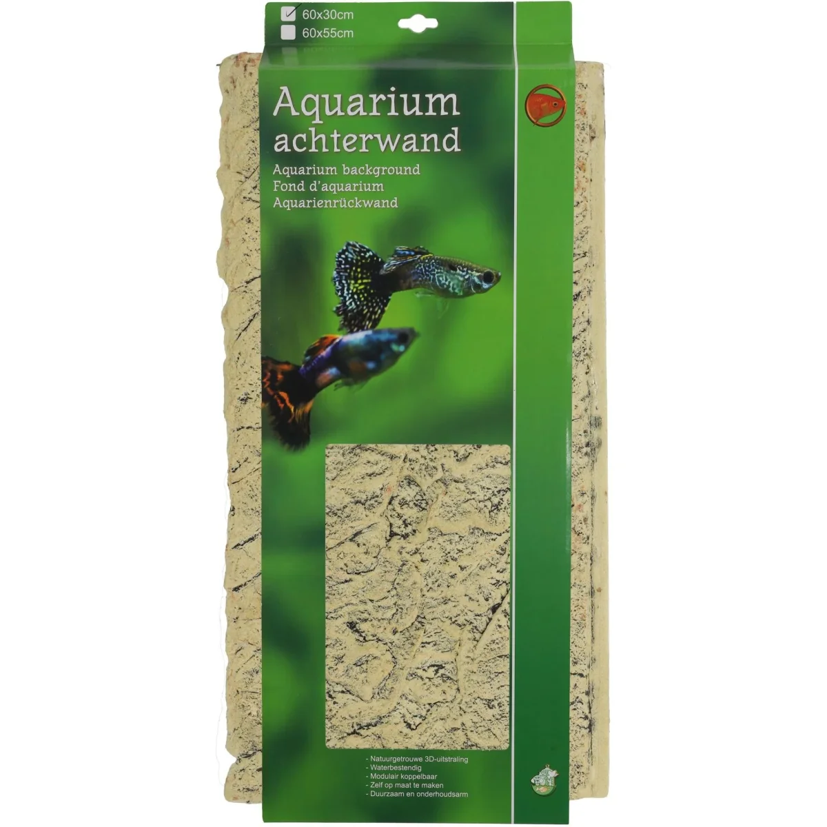 Aquarium Boon aqua deco achterwand canyon sand 60x30cm