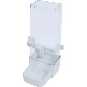 Vogel voeder waterbak Vogels grote parkieten voersilo plastic, wit of zwart