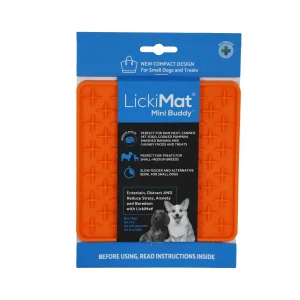 Schrokbak Honden voeding bak  Mat hond Lickimat likmat mini buddy hond oranje 15cm