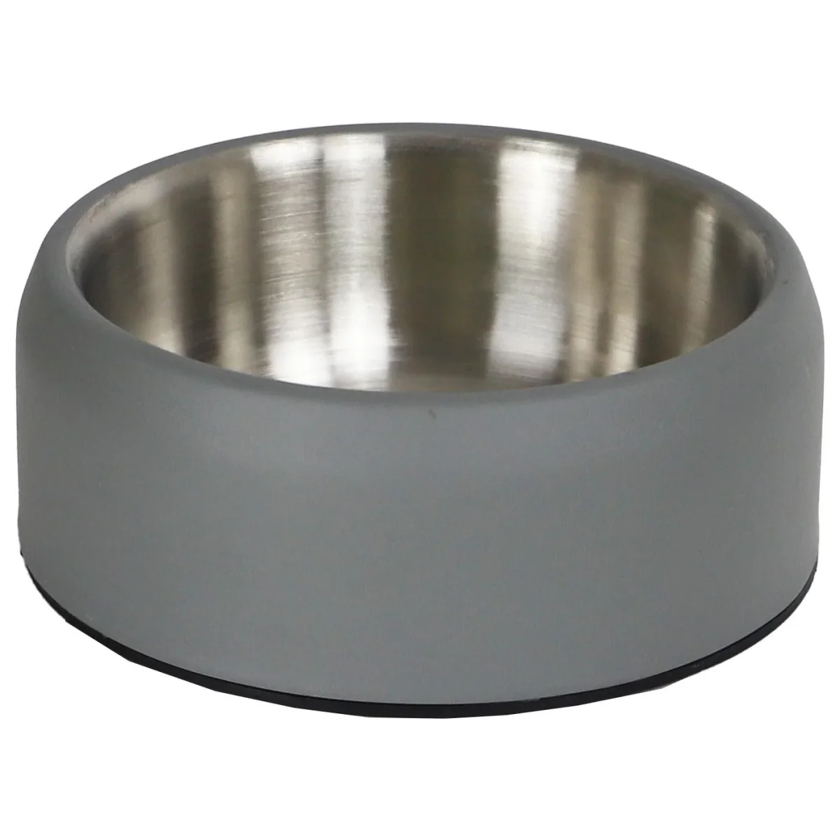 Honden voederbakken water bakken Boon rvs dubbelwandig mat grijs