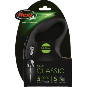 Flexi rollijn CLASSIC cord S, zwart. (5 meter)