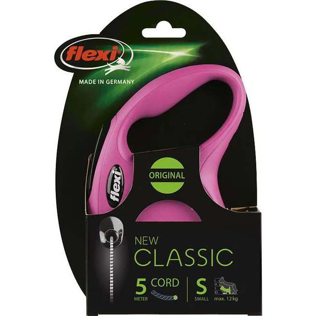 Flexi rollijn CLASSIC cord S, roze. (5 meter)
