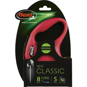 Flexi rollijn CLASSIC cord S, rood. (8 meter)