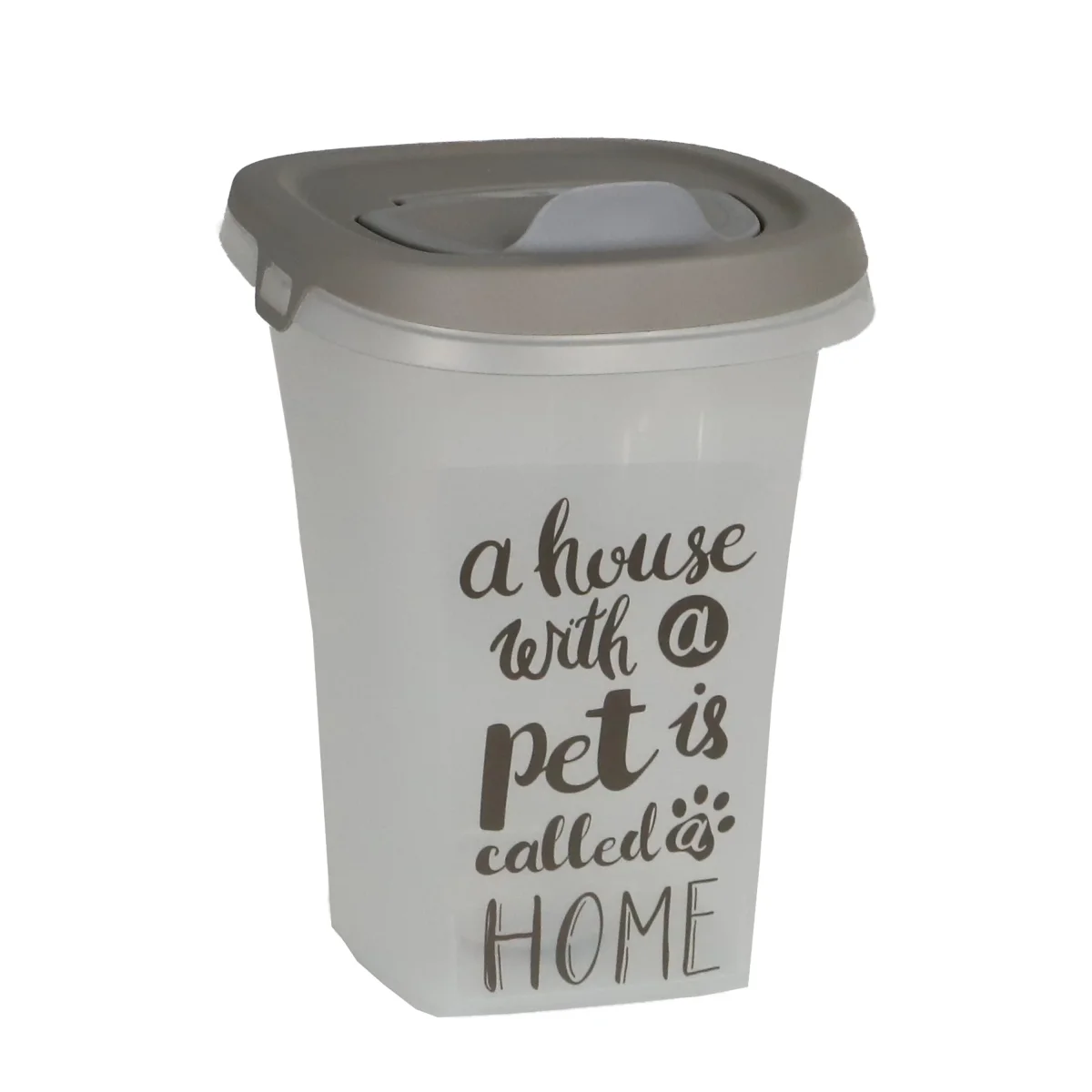 Honden voeder/kattenbakken Moderna plastic voorraadbox Trendy Story 6 liter ‘Pet Wisdom