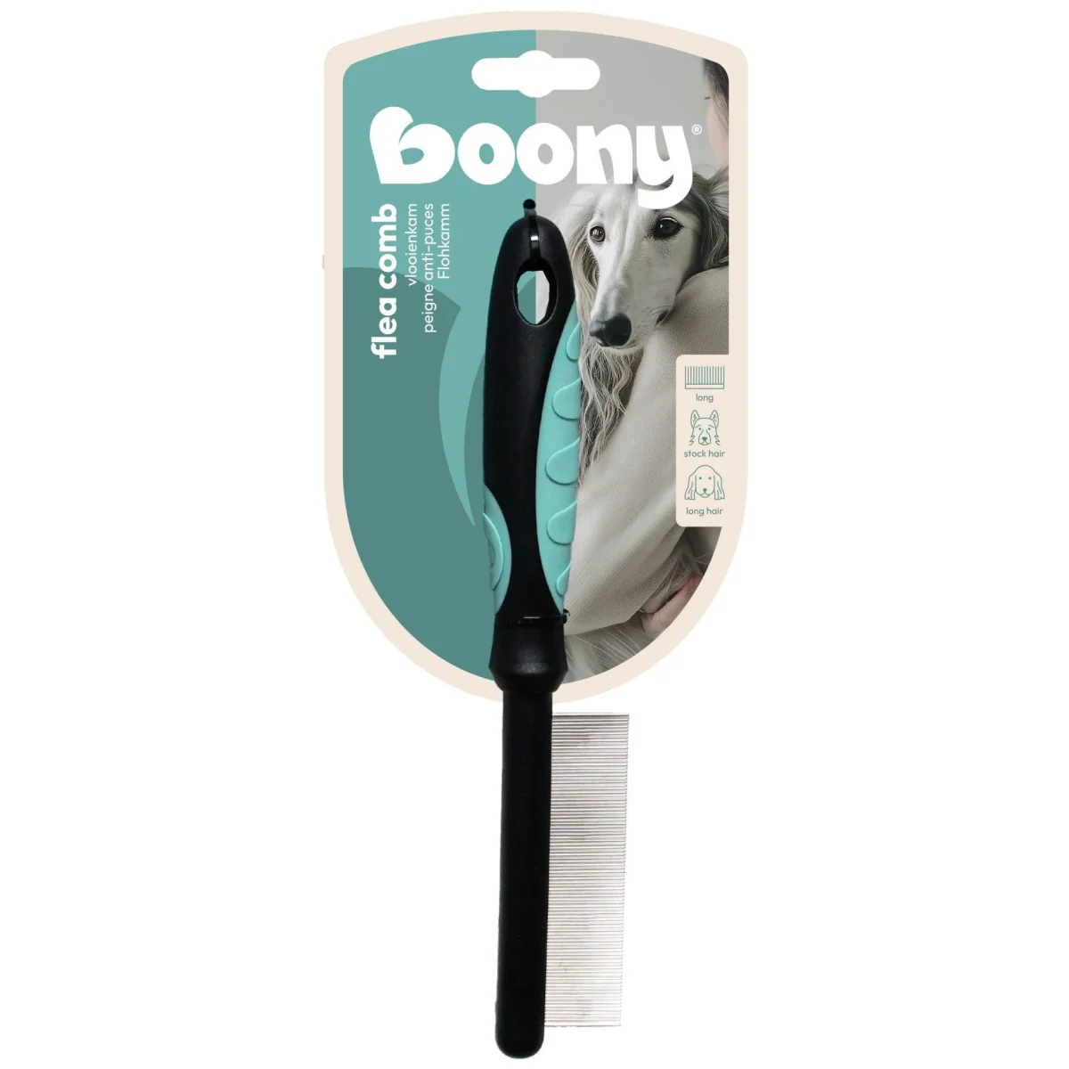 Honden Boony vlooienkam hond lange tanden