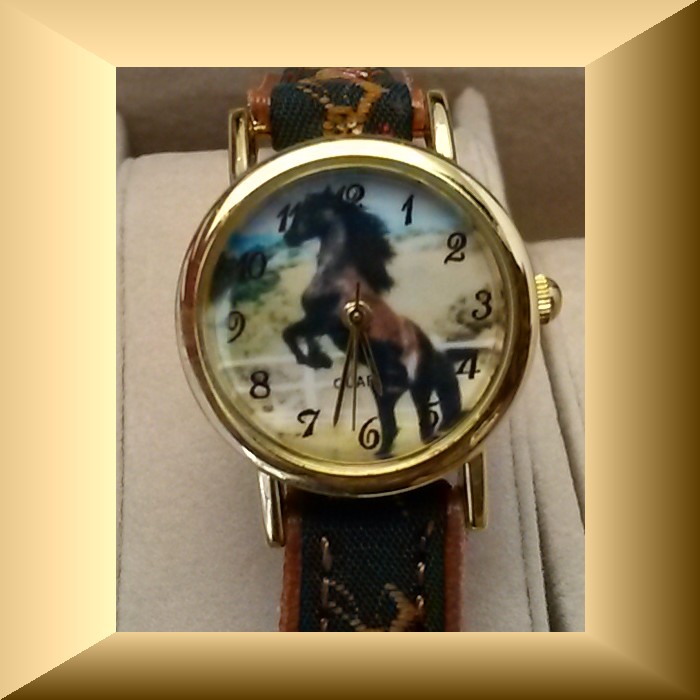 Kinderhorloge met Fries paard of pony