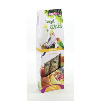 Vogel voeders Snacks Vogelsticks ESVE Agapornide/valkparkiet Honing