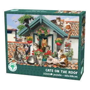🎁 Puzzel – Cats On The Roof (1000 stukjes) 🎁