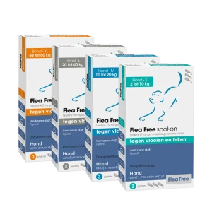 Vlooien teken Flea Free Spot-On Hond tegen vlooien en teken 3 pipetten