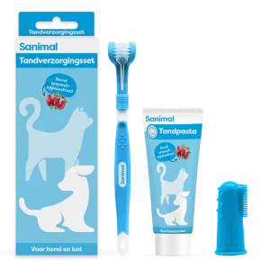 Tandenpoetsen Sanimal Honden Tandverzorging set