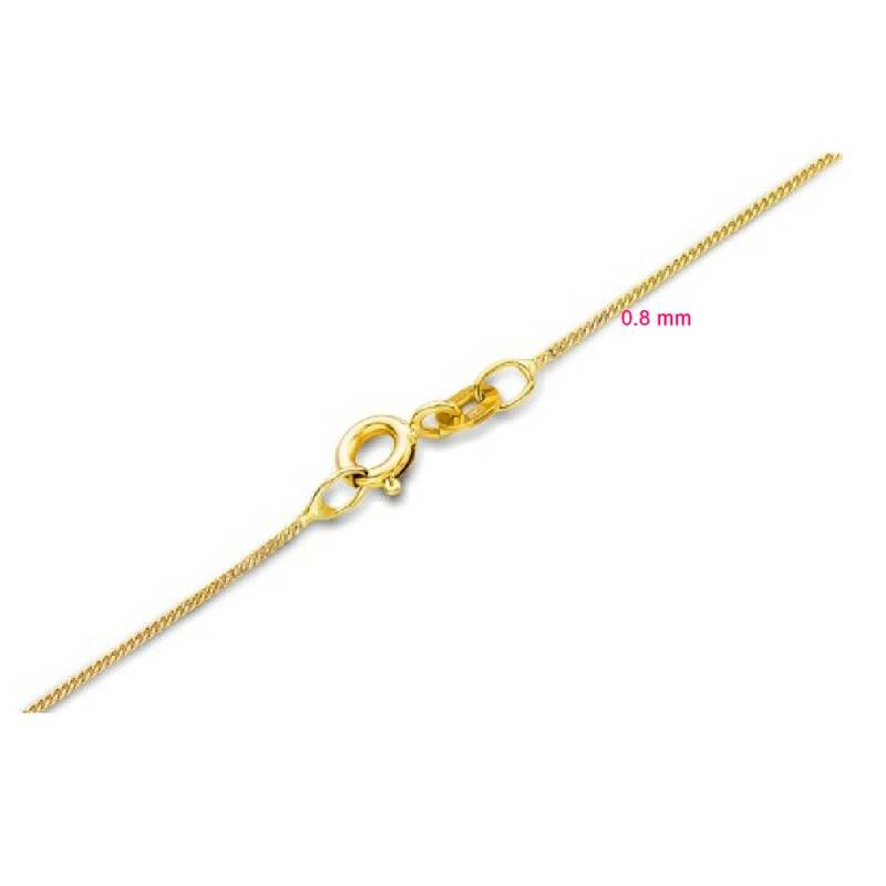 14 karaat gouden gourmet collier van 45 cm
