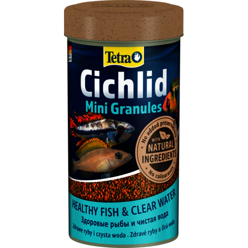 Aquarium Vissenvoer Tetra Cichlid Mini granulaat 250 Ml