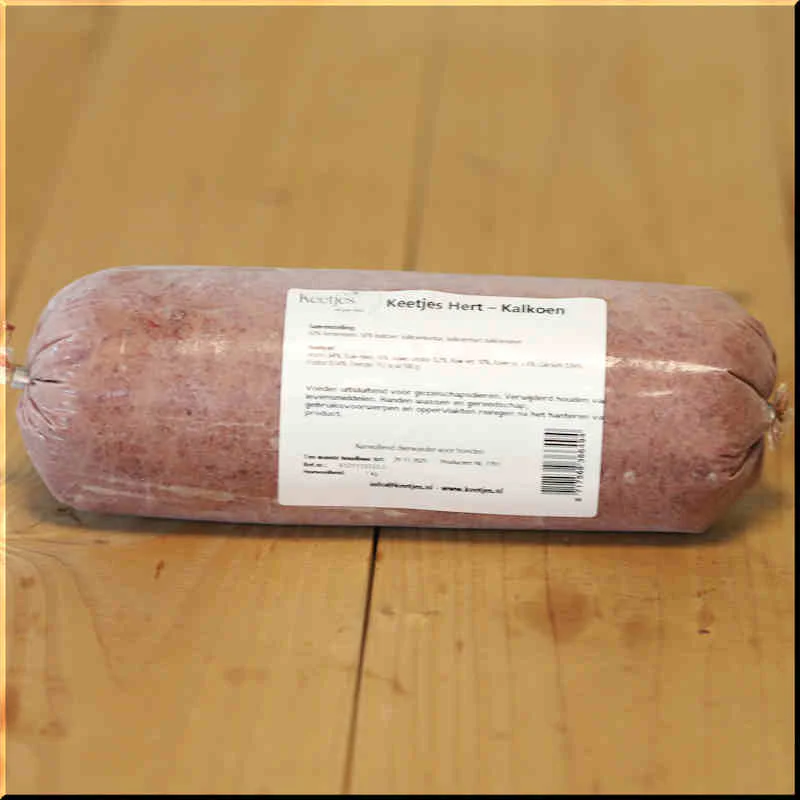 Vers vlees hert kalkoen 1 kilo