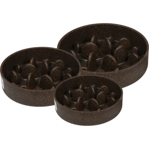 Honden voederbakken Bon Appetit Bamboe Kom Slow Feed Hard – Bruin