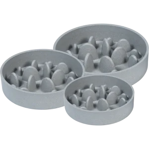 Honden voederbakken Bon Appetit Bamboe Kom Slow Feed Hard – Grijs