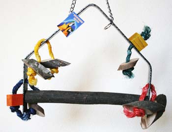 17301  Papegaai en parkiet speelgoed schommel  Iron Swing Fun X Large AKTIEPRIJS!!!!